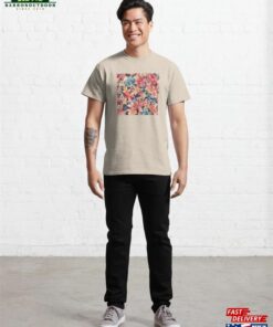 Multicolored Floral Art Pattern Classic T-Shirt