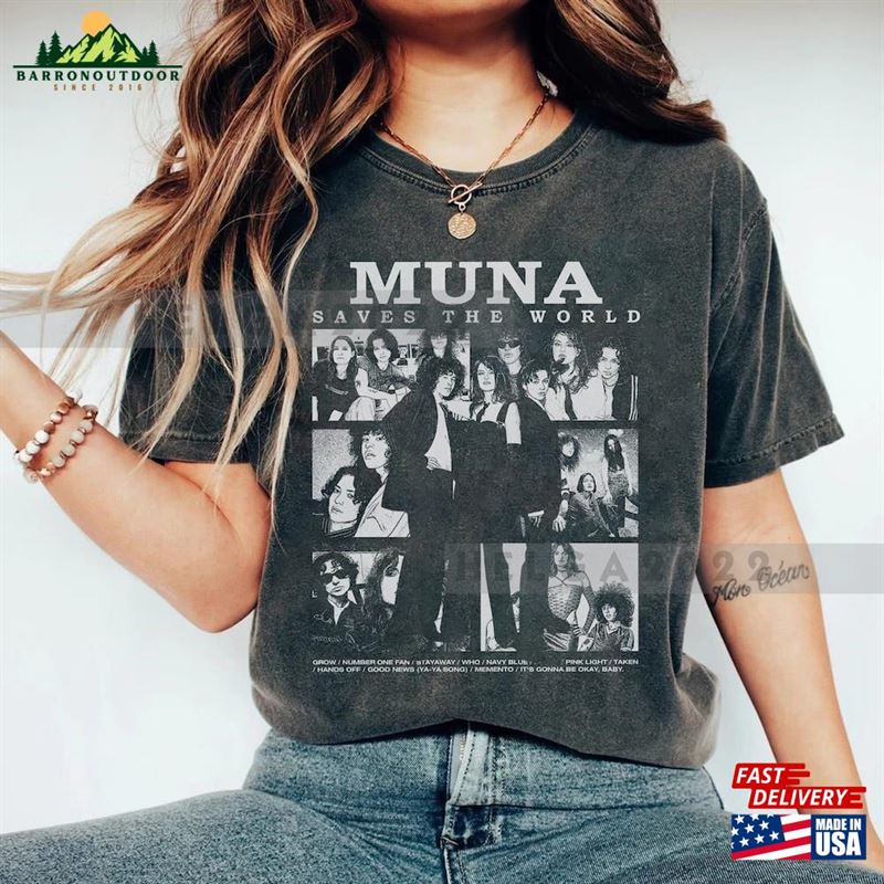 Muna 2023 Shirt Merch Inspired Bootleg 90S Classic Unisex Muna 2023 Shirt Merch Inspired Bootleg 90S Classic Unisex