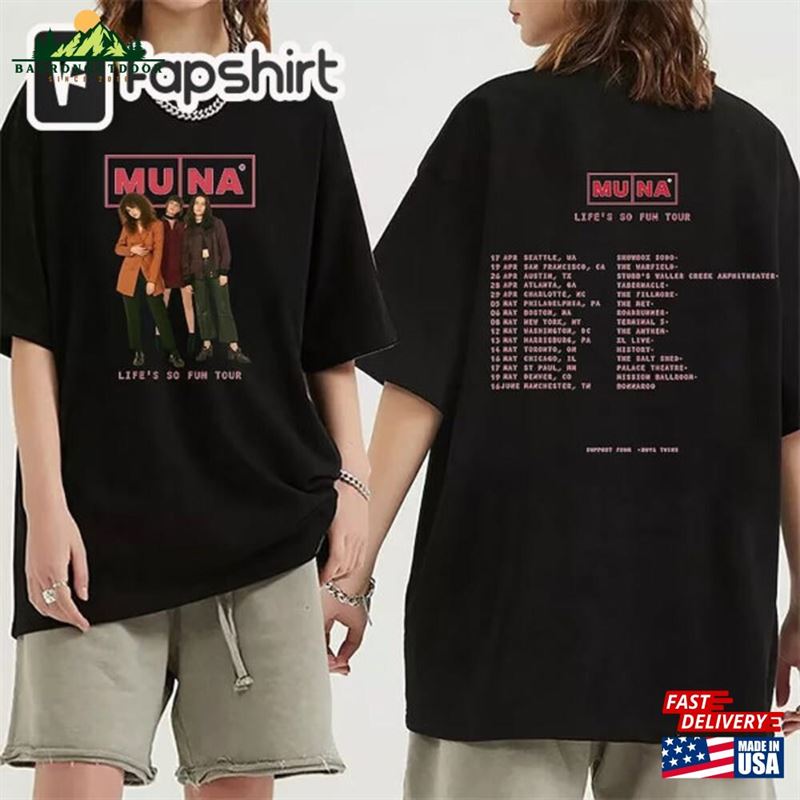 Muna Band Life's So Fun Tour 2023 Shirt Fan Unisex Sweatshirt Muna Band Life's So Fun Tour 2023 Shirt Fan Unisex Sweatshirt