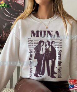 Muna Tshirt Bleached Inspired Bootleg 90S Homage 2023 Graphic Hoodie Sweatshirt