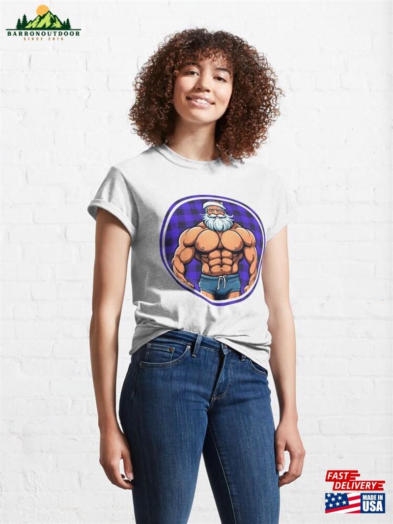 Muscled Santa Claus Classic T-Shirt Unisex Muscled Santa Claus Classic T-Shirt Unisex