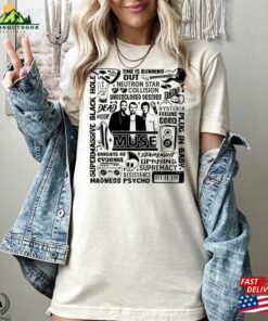 Muse Shirt Concert Alternative Rock Music Tour 2023 Unisex Classic