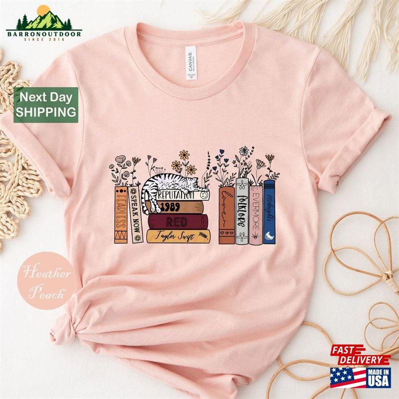 Music Albums As Books T-Shirt Shirt For 2023 Concert Lover Fan Merch Classic Music Albums As Books T-Shirt Shirt For 2023 Concert Lover Fan Merch Classic