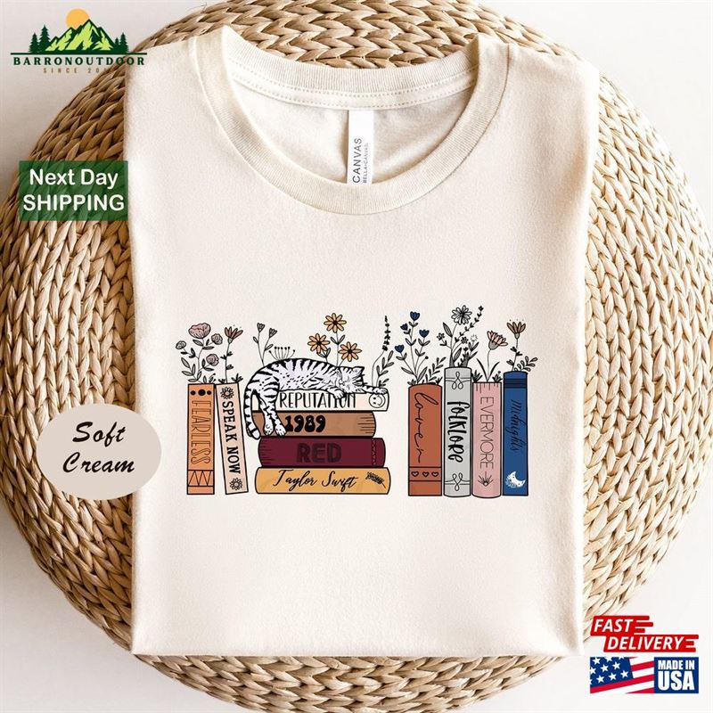 Music Albums As Books T-Shirt Shirt For 2023 Concert Lover Fan Merch Classic Music Albums As Books T-Shirt Shirt For 2023 Concert Lover Fan Merch Classic
