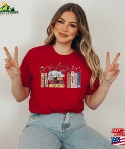 Music Albums As Books T-Shirt Shirt For 2023 Concert Lover Fan Merch Unisex