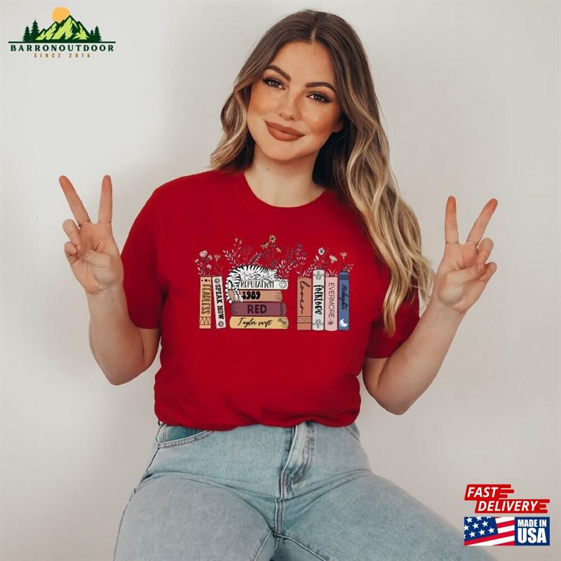 Music Albums As Books T-Shirt Shirt For 2023 Concert Lover Fan Merch Unisex Music Albums As Books T-Shirt Shirt For 2023 Concert Lover Fan Merch Unisex