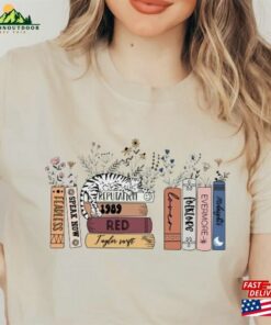 Music Albums As Books T-Shirt Shirt For 2023 Concert Lover Fan Merch Unisex