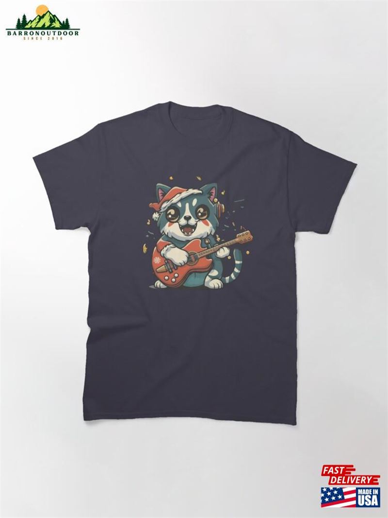 Music Cat Santa Kitty Christmas Cute Animals Feline Friend Grumpy Mom Lovers Merry Kissmyass Xmas Winter Naughty Pawsitive Pet But Nice Classic T-Shirt Unisex Music Cat Santa Kitty Christmas Cute Animals Feline Friend Grumpy Mom Lovers Merry Kissmyass Xmas Winter Naughty Pawsitive Pet But Nice Classic T-Shirt Unisex