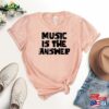 Music Is The Answer T-Shirt Musician Shirt Lover Teacher Tee Classic Sweatshirt