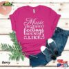 Music Is What Feelings Sound Like Musician Gift Lover Shirt Classic Hoodie