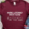 Music Literacy Matters I Like To Eat Puppies Shirt Shirts For Musician Gift Lover Classic T-Shirt