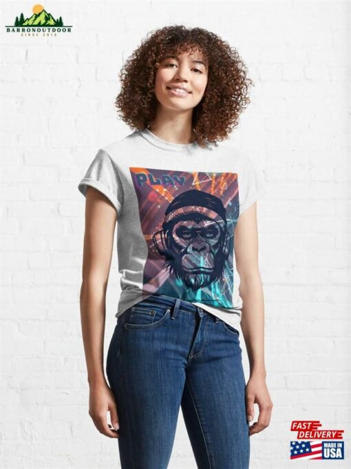 Music Monkey Play Listen Classic T-Shirt Sweatshirt