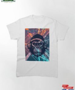 Music Monkey Play Listen Classic T-Shirt Sweatshirt