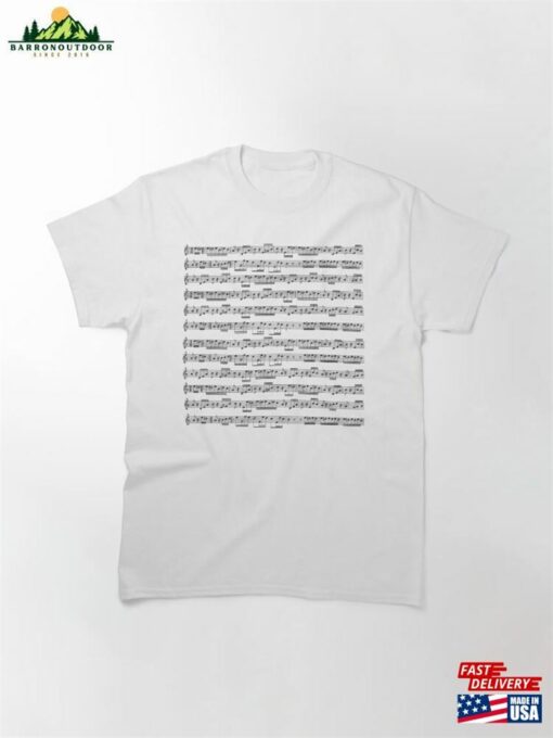 Music Notes Classic T-Shirt Hoodie Sweatshirt