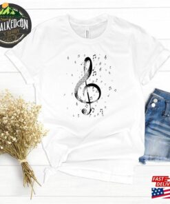 Music Notes Shirt Teacher Funny Pianist Classic Sweatshirt
