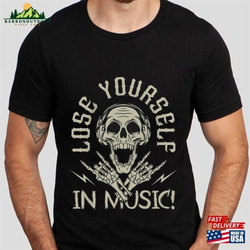 Music T-Shirt Heavy Metal Lovers Shirt Skeleton Classic Unisex
