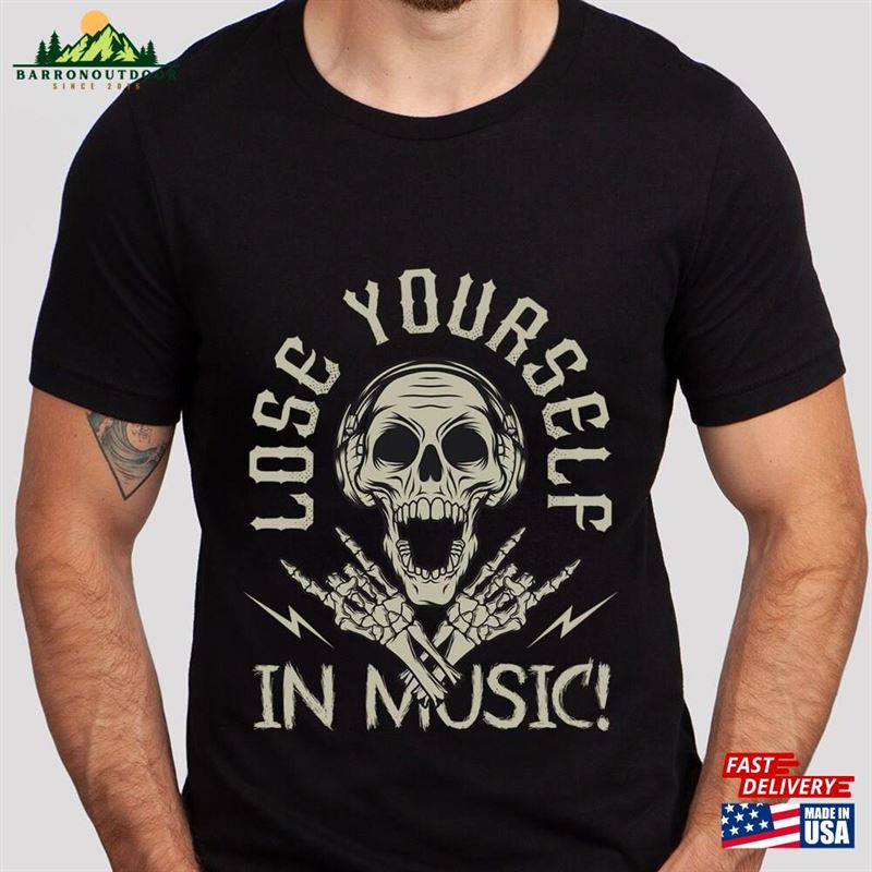Music T-Shirt Heavy Metal Lovers Shirt Skeleton Unisex Music T-Shirt Heavy Metal Lovers Shirt Skeleton Unisex