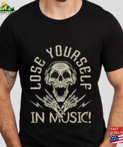 Music T-Shirt Heavy Metal Lovers Shirt Skeleton Unisex