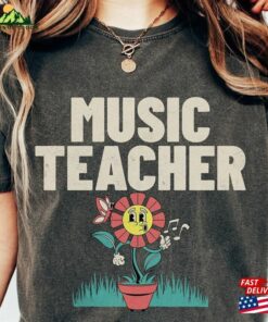 Music Teacher Shirt Back To School Retro Tee Unisex Sweatshirt