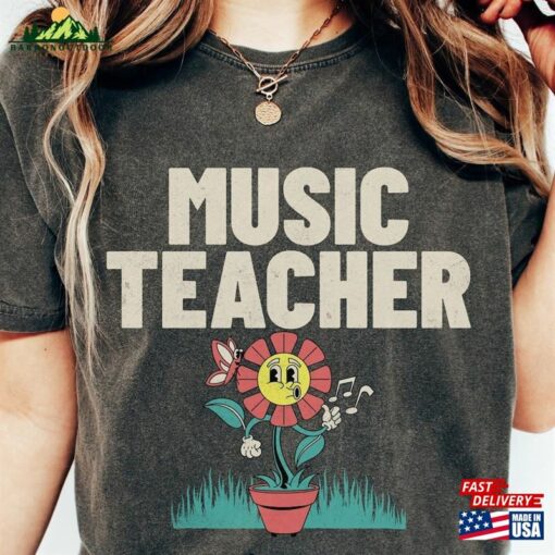 Music Teacher Shirt Back To School Retro Tee Unisex Sweatshirt