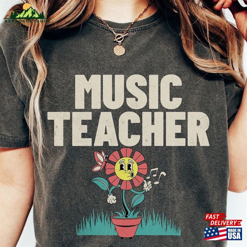 Music Teacher Shirt Back To School Retro Tee Unisex Sweatshirt Music Teacher Shirt Back To School Retro Tee Unisex Sweatshirt