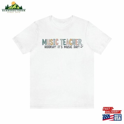 Music Teacher Shirt Hooray It’s Day T-Shirt Gift For Chorus Band Classic Sweatshirt