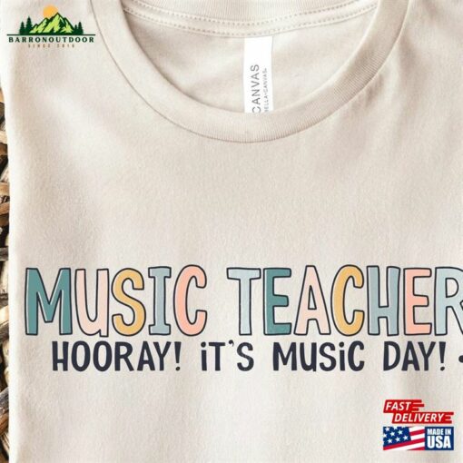 Music Teacher Shirt Hooray It’s Day T-Shirt Gift For Chorus Band Classic Sweatshirt