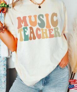 Music Teacher T-Shirt Band And Choir Teaching Shirt Teach Unisex Classic