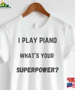 Music Teacher Tshirt Piano Superpower Hoodie T-Shirt