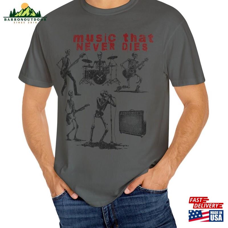 Music That Never Dies Shirt Skeleton Band Funny Tshirt Trendy Musician Tee Sweatshirt Hoodie Music That Never Dies Shirt Skeleton Band Funny Tshirt Trendy Musician Tee Sweatshirt Hoodie