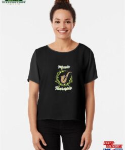 Music Therapy T Shirt Classic Chiffon Top Sweatshirt
