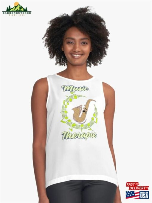 Music Therapy T Shirt Classic Sleeveless Top T-Shirt