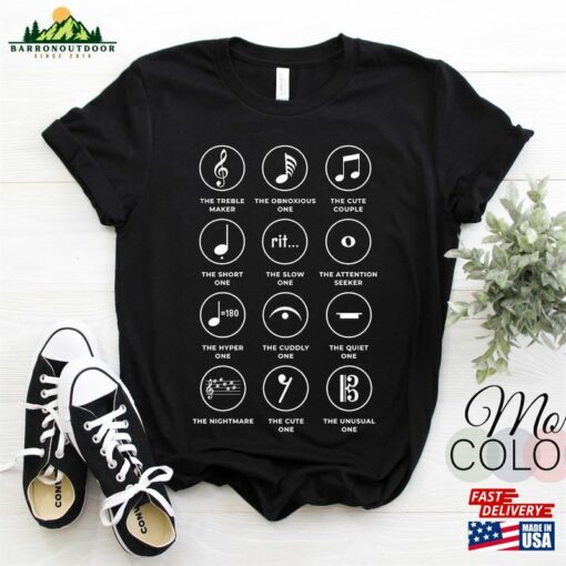 Musical Notes Symbol Definition Humor Funny Christmas T-Shirt Gift Musicians Music Instruments Players Teachers Singer Songwriter Hoodie Sweatshirt