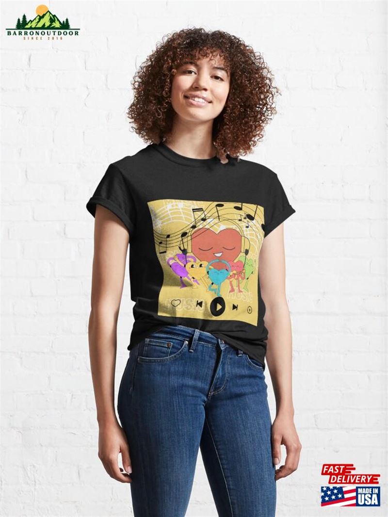Musicaly Cartoon Classic T-Shirt Musicaly Cartoon Classic T-Shirt