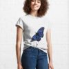 Muted Blue Butterfly Classic T-Shirt Hoodie