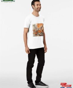 Muted Orange And Creamy Gray Fluid Premium T-Shirt Classic Unisex