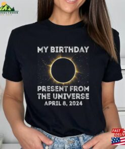 My Birthday Present From The Universe Shirt Total Solar Eclipse 2024 Retro Sweatshirt Unisex 1 My Birthday Present From The Universe Shirt Total Solar Eclipse 2024 Retro Sweatshirt Unisex 2