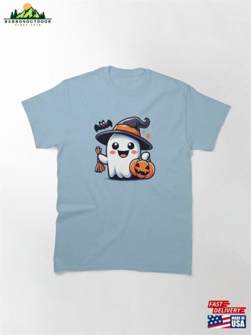My Happy Ghost Drawing Classic T-Shirt Unisex