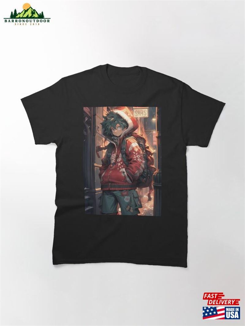 My Hero Academia Christmas Season's Heroic Greetings Deku's Anime Gift Classic T-Shirt Hoodie My Hero Academia Christmas Season's Heroic Greetings Deku's Anime Gift Classic T-Shirt Hoodie