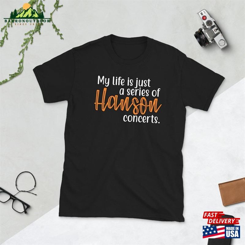My Life Is A Series Of Hanson Concerts Shirt Band Graphic T Hoodie Classic My Life Is A Series Of Hanson Concerts Shirt Band Graphic T Hoodie Classic