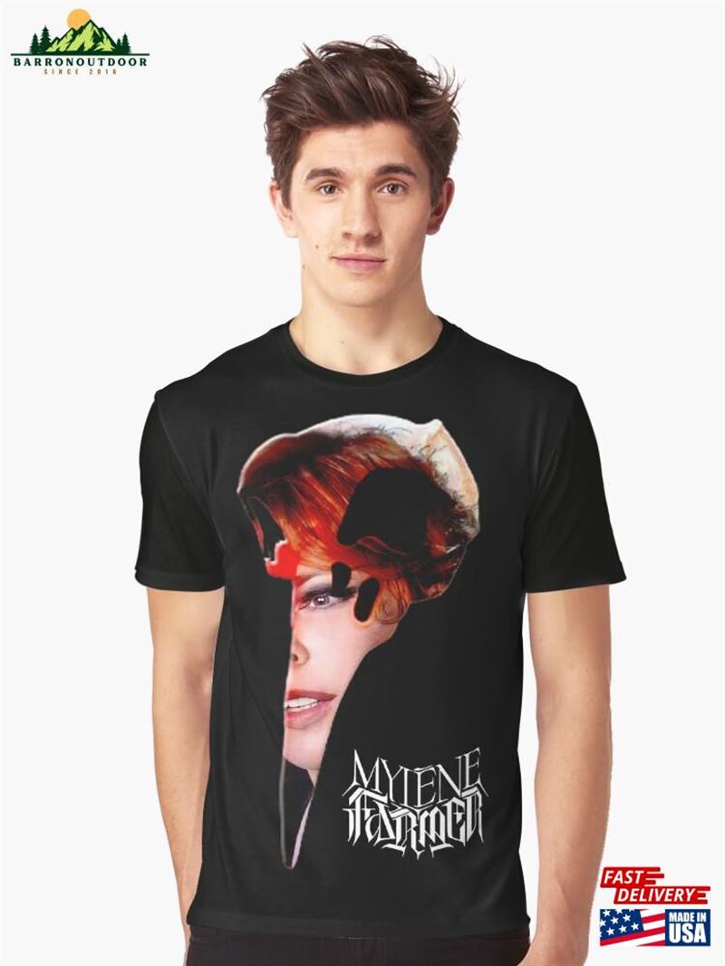 Mylene Farmer Raven From Nevermore Tour Graphic T-Shirt Classic Unisex Mylene Farmer Raven From Nevermore Tour Graphic T-Shirt Classic Unisex