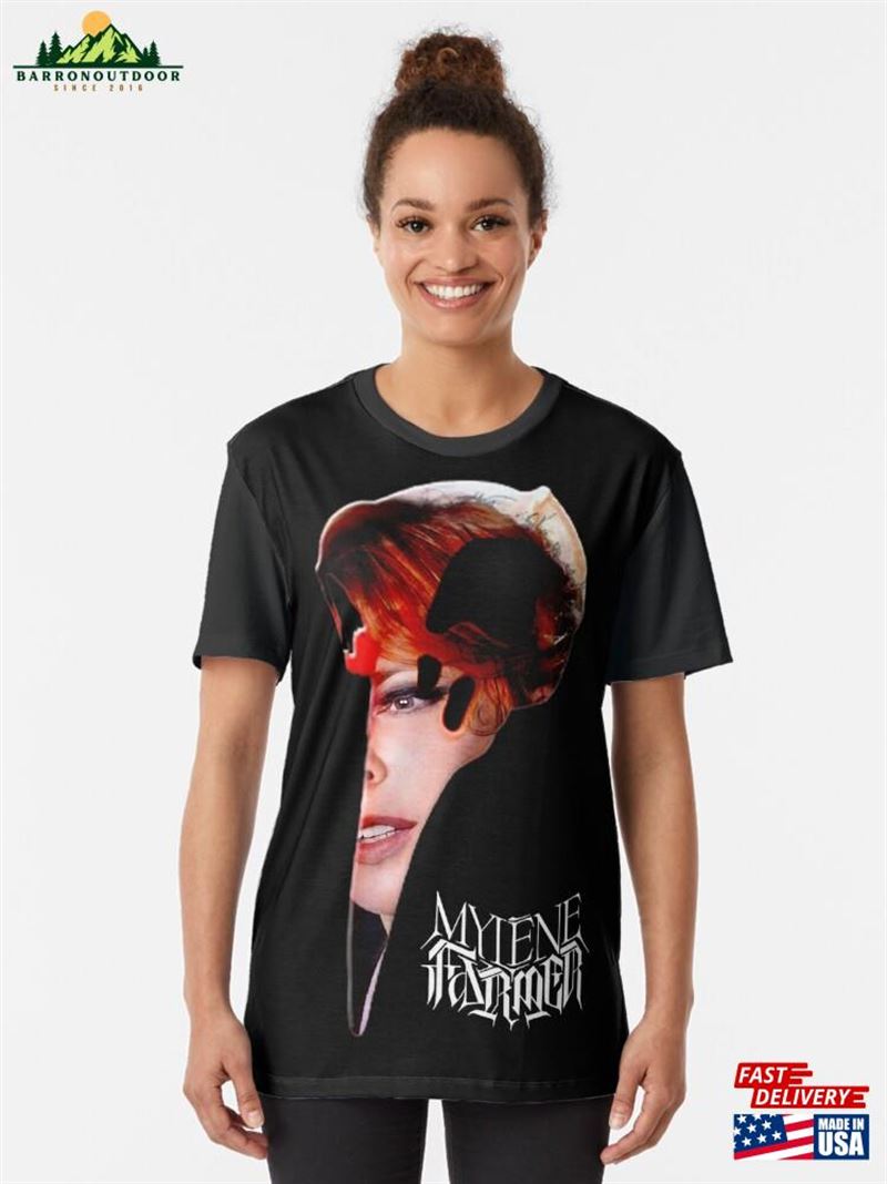 Mylene Farmer Raven From Nevermore Tour Graphic T-Shirt Classic Unisex Mylene Farmer Raven From Nevermore Tour Graphic T-Shirt Classic Unisex