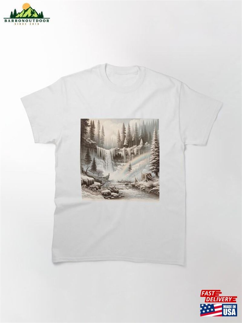 Mystic Forest Waterfall Haven Classic T-Shirt Mystic Forest Waterfall Haven Classic T-Shirt