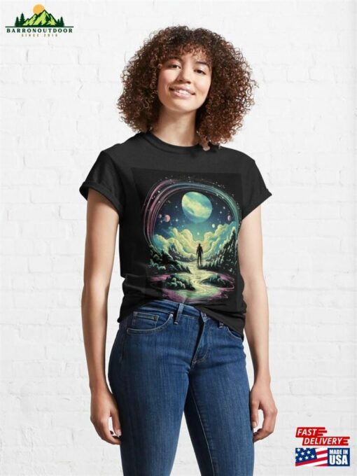 Mystic Moonlight Elegance Elevate Your Space With Introspective Art Classic T-Shirt Unisex Hoodie