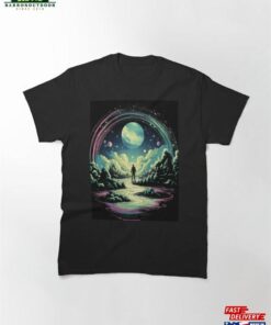 Mystic Moonlight Elegance Elevate Your Space With Introspective Art Classic T-Shirt Unisex Hoodie