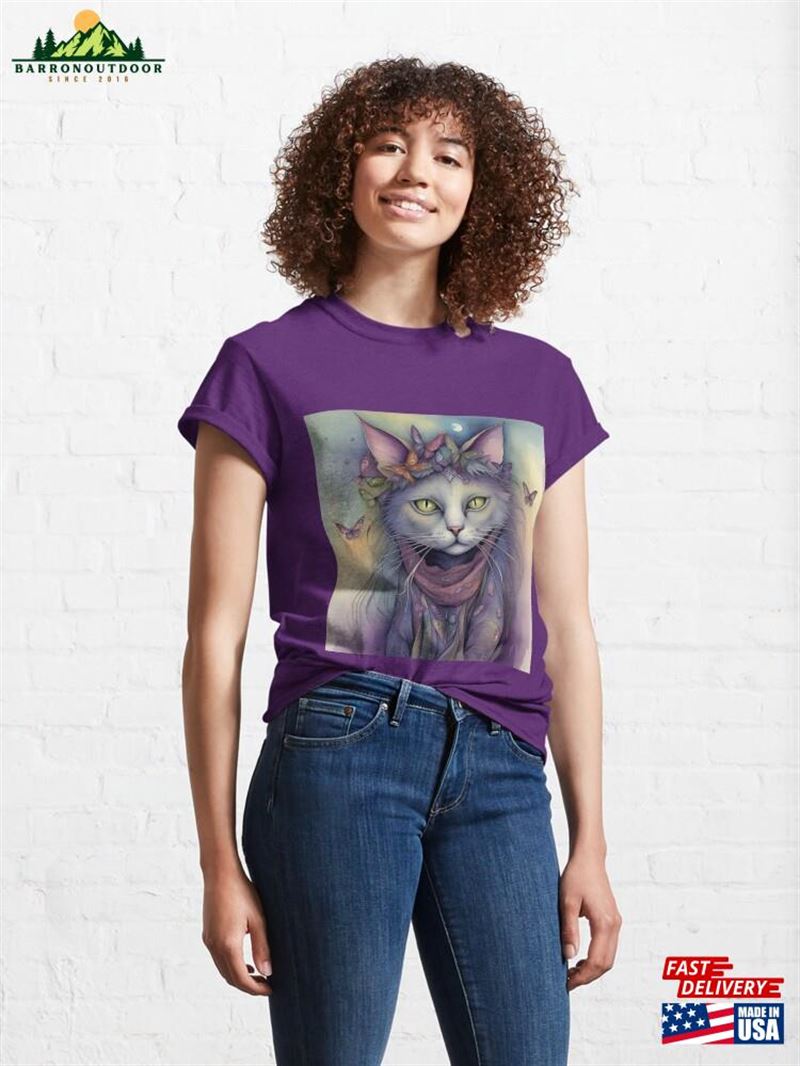 Mystical Bohemian Cat Classic T-Shirt Hoodie Mystical Bohemian Cat Classic T-Shirt Hoodie