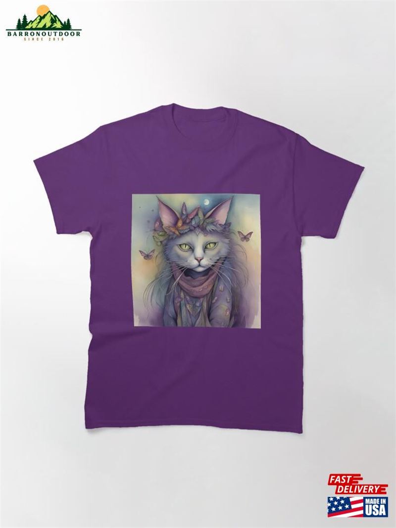 Mystical Bohemian Cat Classic T-Shirt Hoodie Mystical Bohemian Cat Classic T-Shirt Hoodie