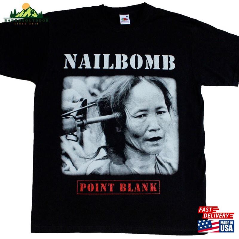 Nailbomb Point Blank'94 Short Long Sleeve Black T Shirt Classic T-Shirt Nailbomb Point Blank'94 Short Long Sleeve Black T Shirt Classic T-Shirt