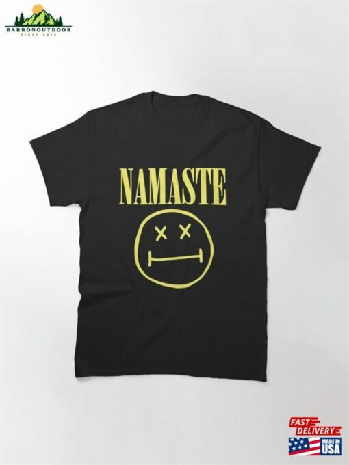 Namaste Cute Happy Relaxed Face Yoga Nirvana Zen Peace Yogi Classic T-Shirt Sweatshirt