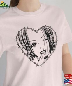 Nana Anime Barbed Wire Heart Manga Unisex Jersey Short Sleeve Tee Hoodie Sweatshirt